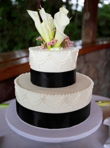 Esküvői torta Calla liliom (torta Calla liliom) Esküvői torta Calla liliom