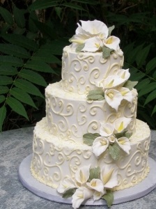 Esküvői torta Calla liliom (Calla liliom) Esküvői torta Calla liliom