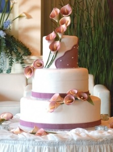 Esküvői torta Calla liliom (torta Calla liliom) Esküvői torta Calla liliom
