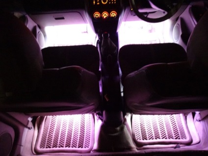 LED autó belső világítás saját kezűleg (a kezüket) LED-es világítás Fertőtlenítő saját kezűleg