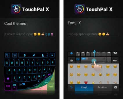 TouchPal x a leggyorsabb billentyűzet (lehetőleg) TouchPal x a leggyorsabb billentyűzet