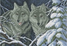 Keresztszemes farkasok rendszer pár szett Yekaterina Volkova, a szerzői és szabad, boldog