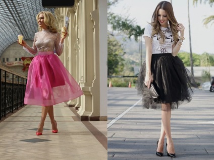 Szoknya organza - egy különleges megoldás este ki (határozat) Szoknya organza - egy különleges megoldás estét