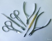 Élezése és fodrászati eszközök manikűr (köröm eszköz élezés) Élezése kéz- és fodrász eszközökkel