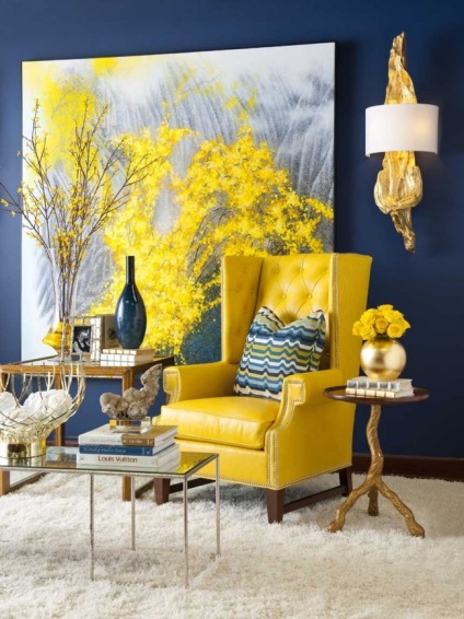 A sárga szín a belső (64 fotó) napfényes paletta otthoni