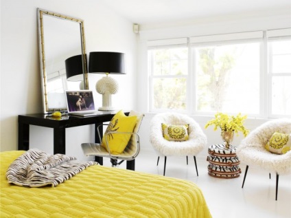 A sárga szín a belső (64 fotó) napfényes paletta otthoni