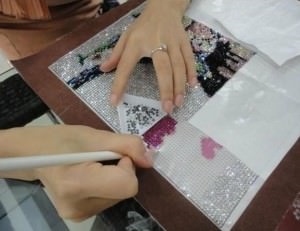 Gyémánt mintás - egyedülálló mozaik saját kezét (fotó)