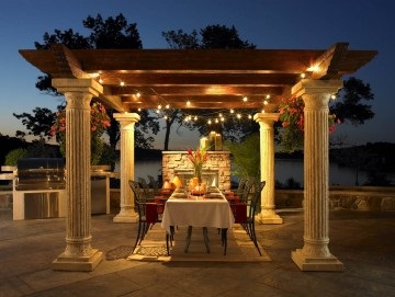 Gazebos és pavilonok (pergolákkal és gazebos) Gazebos és pavilonok