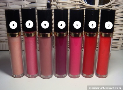 Lip Gloss Revlon szuper csillogó szájfény árnyalatú 205, 210, 215, 225, 235, 240, 255 véleménye