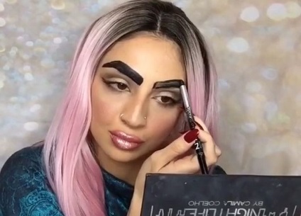 Vrazlet szemöldök (szemöldök smink stylist divat trendek) szemöldök vrazlet