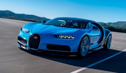 Bugatti Chiron (Bugatti Sharon) ár rubel 2017-ben, funkciók, fotók