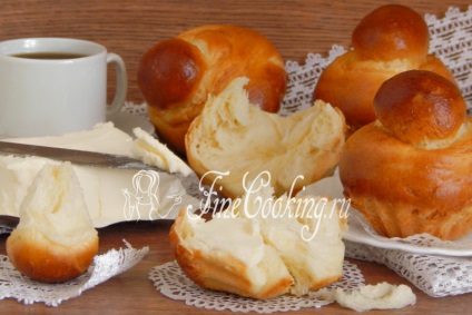 Brioche zsemle - a receptet fényképpel (zsemle) Brioche zsemle - a recept egy fotó