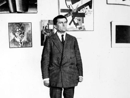 Fekete négyzet Kazimira Malevicha rejti a két színes képek