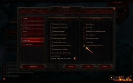 Diablo 3 - a hatalom szörnyek (szörny teljesítmény) leírását az asztalra, hogyan kell beépíteni