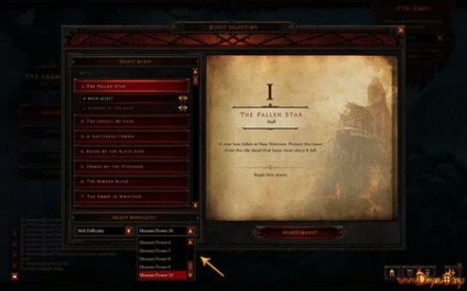 Diablo 3 - a hatalom szörnyek (szörny teljesítmény) leírását az asztalra, hogyan kell beépíteni