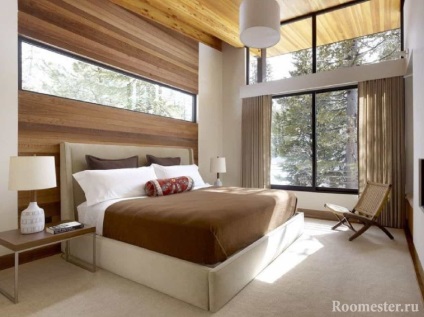 Hálószoba design egy faház - a döntést a 25 fotó