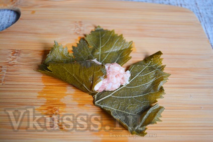 Dolma örmény recept fényképpel (scampi) (fokhagyma) Dolma örmény recept egy fotó (fokhagymás mártással)
