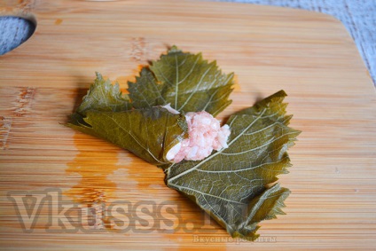 Dolma örmény recept egy fotó (fokhagymás mártással)