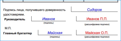 A meghatalmazást hogy megkapja az árut, a forma m-2