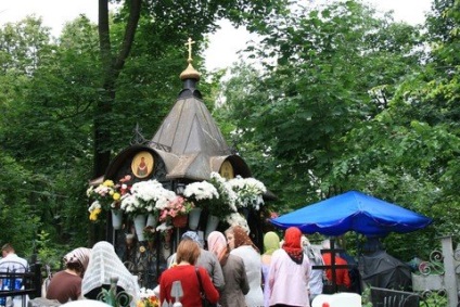 Jelica hogyan jut el a sír Matrona a Danilovsky temetőben