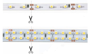 Amennyiben vágni a LED szalag fotók, videók, utasítások