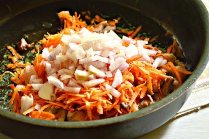 Hajdina sertéshússal egy serpenyőben - recept fényképpel (sertés) Hajdina sertéshússal egy serpenyőben - a recept egy fotó