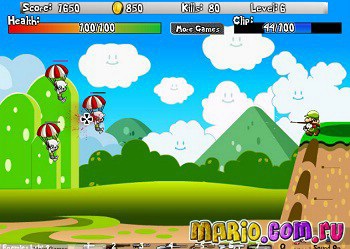 Lövés Játékok Mario - játék online