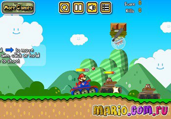 Lövés Játékok Mario - játék online