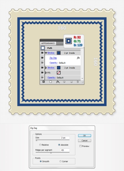Hogyan kell felhívni a bélyegsorozat az Adobe Illustrator programban, gyűjtemény microstock tippek