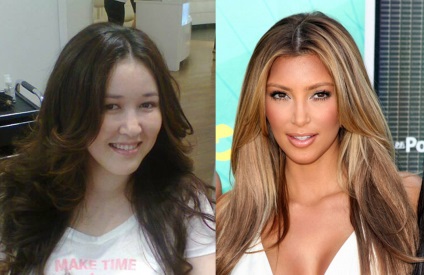 Hogyan készítsünk egy frizura és színezőanyagok, mint Kim Kardashian, szépség bennfentes