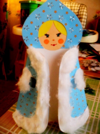 Hogyan készítsünk egy Snow Maiden, papír, program, kártya, origami