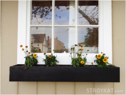 Mivel a kezüket, hogy a tartály a virágok és akaszd az ablak alatt részén, kert, konyhakert, vendégház