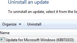 Hogyan lehet eltávolítani kb971033 vagy küzd a Windows 7 aktiválás technológia (watu), ablakok rendszere