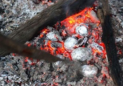 Hogyan kell sütni a krumplit a tűz