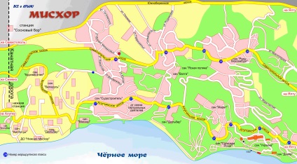 Mishor Térkép Krymu (Krymu) Térkép Mishor Krím