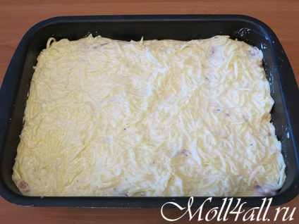 Burgonya rakott csirke a sütőben, a recept egy fotó (burgonya) Burgonya rakott csirke a sütőben, a recept egy fotót