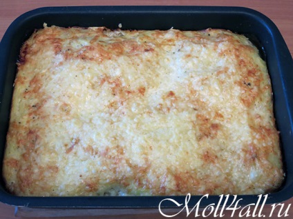 Burgonya rakott csirke a sütőben, a recept egy fotó (rakott burgonya recept) Burgonya rakott csirke a sütőben, a recept egy fotót