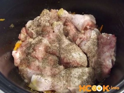 Burgonya csirkét multivarka - lépésről lépésre recept fotókkal