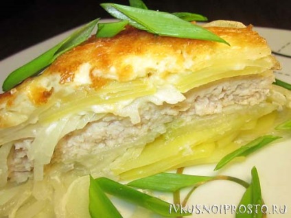 Burgonya hússal a sütőben - lépésről lépésre recept fotókkal, és finom, és csak (burgonya darált hússal) Burgonya hússal a sütőben - lépésről lépésre recept fotókkal, és finom és egyszerű