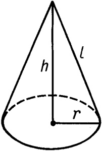 Cone - ez (mintegy a lábak) A kúp - a