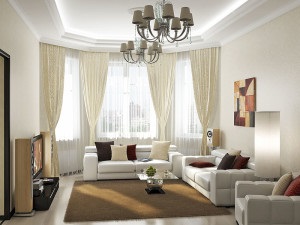 Красиві інтер'єри віталень кімнат - дизайн квартири з фото