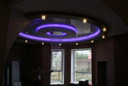 Kerek álmennyezet, design lehetőségeket (plafon) Kerek álmennyezet, design megoldások