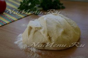 Coulibiac a hús és a burgonya, a recept egy fotó (hús) Coulibiac a hús és a burgonya, a recept egy fotót