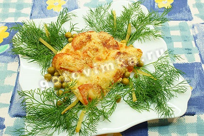 Csirke ananásszal - lépésről lépésre recept fotók
