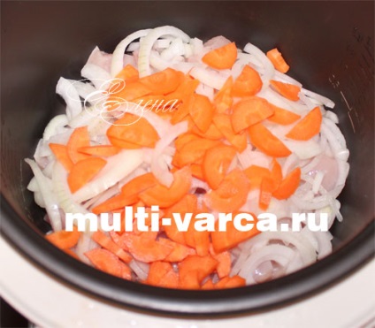 Csirke és zöldség bab multivarka (csirke) Csirke bab és a zöldségek multivarka