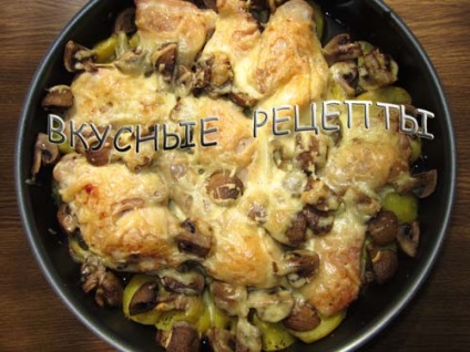 Csirke burgonyával és gombával - lépésről lépésre recept fotó, finom receptek