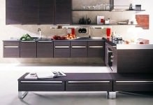 Konyha stílusában high-tech fotó belsőépítészeti design, modern és kis sarok (modern) Konyha stílusában high-tech fotó belsőépítészeti design, modern szögletes és kis