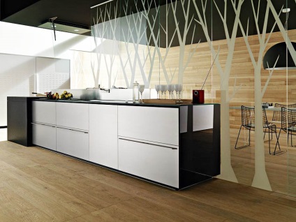 Konyha stílusában high-tech fotó belsőépítészeti design, modern és kis sarok (konyha) Konyha stílusában high-tech fotó belsőépítészeti design, modern szögletes és kis