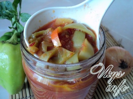 Lecho paradicsom, bors egy téli recept lépésről lépésre fotók (Lecho) Lecsó paradicsom és paprika egy téli recept lépésről lépésre képekkel