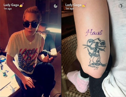 Lady Gaga szentelte 20. tetoválás csapata stylistok, hello! Oroszország